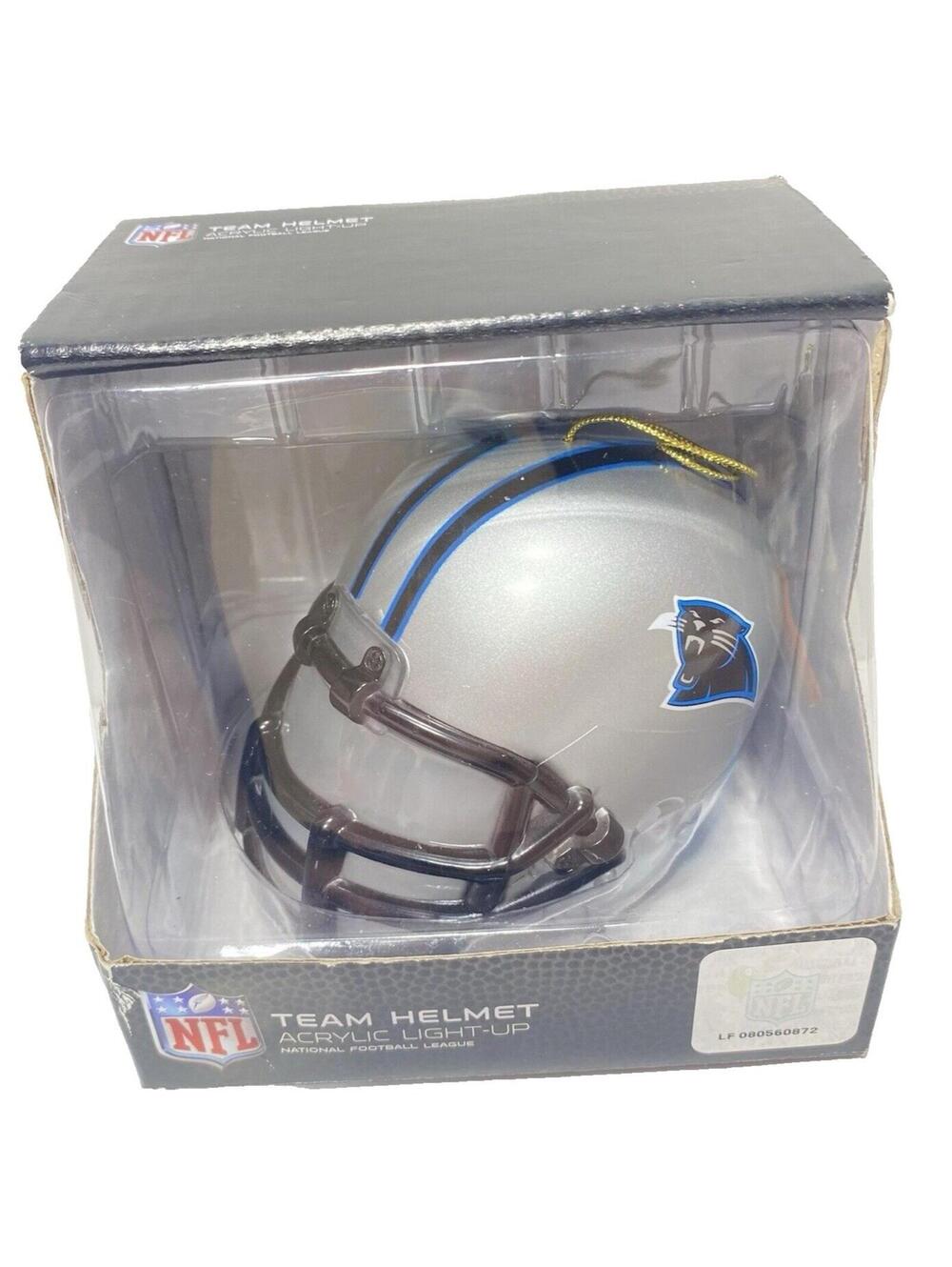 Carolina Panthers Christmas Ornament LED Battery Compartment Corroded -Works!